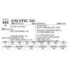 Image 1 : GM Epic 343
