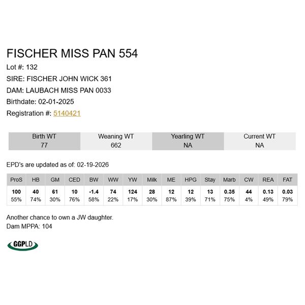 Fischer Miss Pan 554