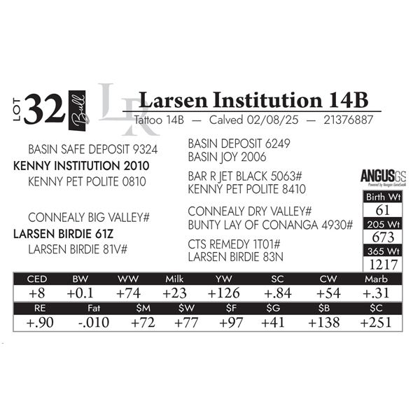 Larsen Institution 14B