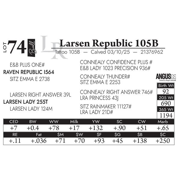 Larsen Republic 105B
