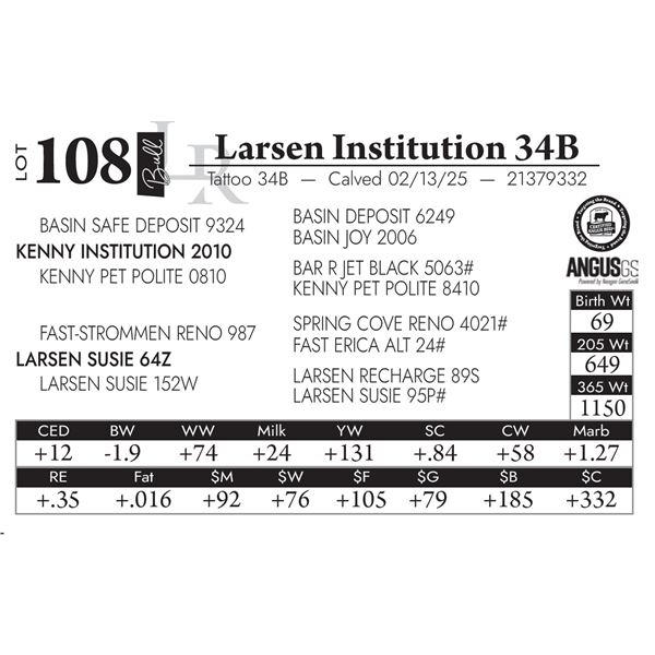 Larsen Institution 34B