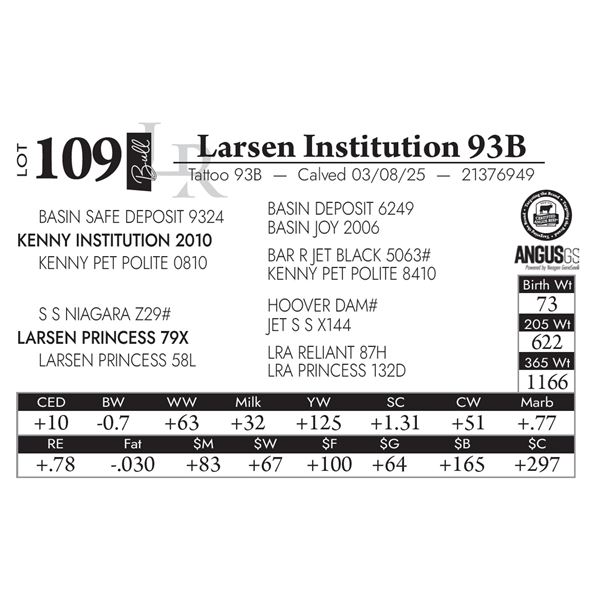 Larsen Institution 93B