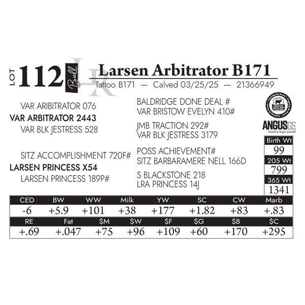 Larsen Arbitrator B171