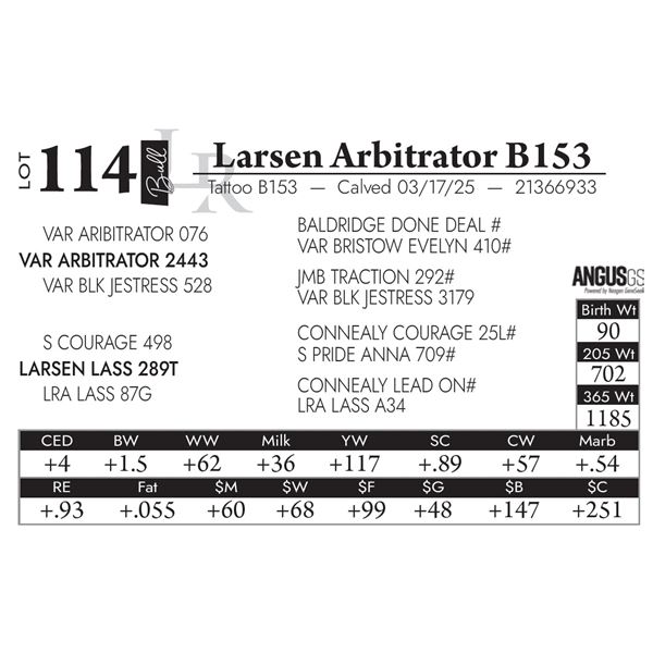 Larsen Arbitrator B153
