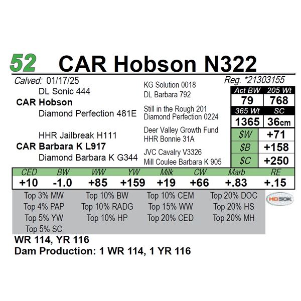 CAR Hobson N322