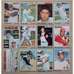 LOT OF 12 1970 TOPPS BASEBALL CARDS - Incl. Carlos