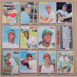 LOT OF 12 1970 TOPPS BASEBALL CARDS - Incl. Bob Gi