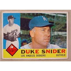 1960 TOPPS DUKE SNIDER NO. 493 BASEBALL CARD
