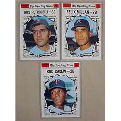 LOT OF 3 1970 TOPPS BASEBALL CARDS - ALL STARS - R