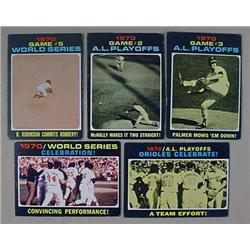 LOT OF 5 1971 TOPPS BASEBALL CARDS - Incl. 1970 Ga