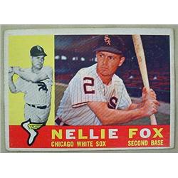 1960 TOPPS NELLIE FOX NO. 100 BASEBALL CARD