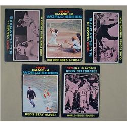 LOT OF 5 1971 TOPPS BASEBALL CARDS - Incl. 1970 Ga