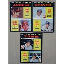 LOT OF 3 1971 TOPPS BASEBALL CARDS - Incl. 1971 Ro