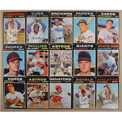 LOT OF 15 1971 TOPPS BASEBALL CARDS - Incl. Red Sc