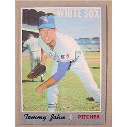 1970 TOPPS TOMMY JOHN NO. 180 BASEBALL CARD