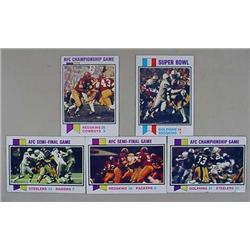 LOT OF 5 1973 TOPPS FOOTBALL CARDS
