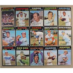 LOT OF 15 1971 TOPPS BASEBALL CARDS - Incl. Frank 