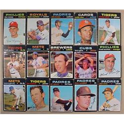 LOT OF 15 1971 TOPPS BASEBALL CARDS - Incl. Mickey