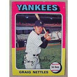 1975 TOPPS GRAIG NETTLES NO. 160 BASEBALL CARD