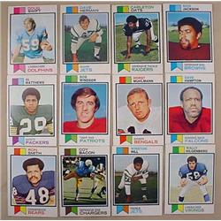 LOT OF 12 1973 TOPPS FOOTBALL CARDS