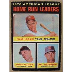 1971 TOPPS 1970 AL HOME RUN LEADERS NO. 65 BASEBAL