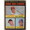 Image 1 : 1971 TOPPS 1970 AL HOME RUN LEADERS NO. 65 BASEBAL