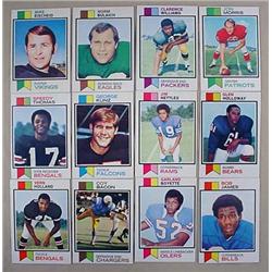 LOT OF 12 1973 TOPPS FOOTBALL CARDS