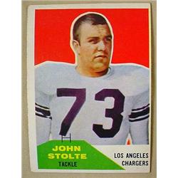 1960 FLEER JOHN STOLTE NO. 14 FOOTBALL CARD