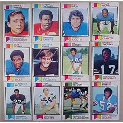 LOT OF 12 1973 TOPPS FOOTBALL CARDS