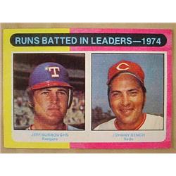 1975 TOPPS 1974 RUNS BATTED IN LEADERS NO. 308 BAS