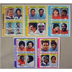LOT OF 5 1978 TOPPS FOOTBALL TEAM CARDS