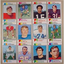 LOT OF 12 1973 TOPPS FOOTBALL CARDS