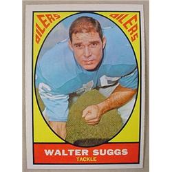 1967 TOPPS WALTER SUGGS NO. 55 FOOTBALL CARD
