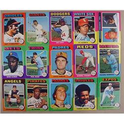 LOT OF 15 1975 TOPPS BASEBALL CARDS - Incl. Dale M