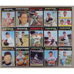 LOT OF 15 1971 TOPPS BASEBALL CARDS - Incl. 1970 A