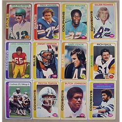 LOT OF 12 1978 TOPPS FOOTBALL CARDS