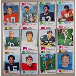 LOT OF 12 1973 TOPPS FOOTBALL CARDS