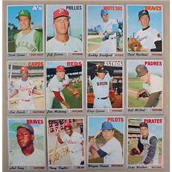 LOT OF 12 1970 TOPPS BASEBALL CARDS - Incl. Lou Br