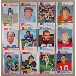 LOT OF 12 1973 TOPPS FOOTBALL CARDS