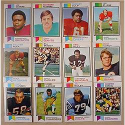 LOT OF 12 1973 TOPPS FOOTBALL CARDS
