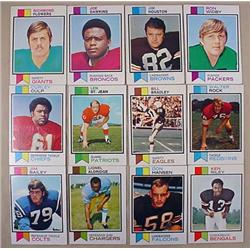 LOT OF 12 1973 TOPPS FOOTBALL CARDS