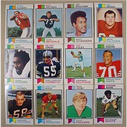 LOT OF 12 1973 TOPPS FOOTBALL CARDS