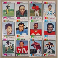 LOT OF 12 1973 TOPPS FOOTBALL CARDS