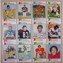 LOT OF 12 1973 TOPPS FOOTBALL CARDS