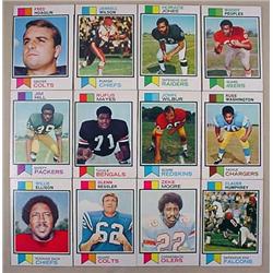 LOT OF 12 1973 TOPPS FOOTBALL CARDS