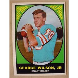 1967 TOPPS GEORGE WILSON JR NO. 76 FOOTBALL CARD