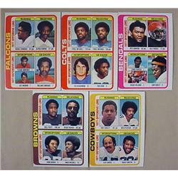 LOT OF 5 1978 TOPPS FOOTBALL TEAM CARDS