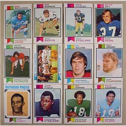 LOT OF 12 1973 TOPPS FOOTBALL CARDS