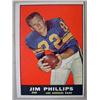 Image 1 : 1961 TOPPS JIM PHILLIPS NO. 51 FOOTBALL CARD