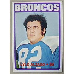 1972 TOPPS LYLE ALZADO NO. 106 ROOKIE FOOTBALL CAR